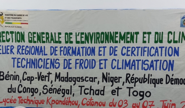 Atelier régional de formation et de certification de techniciens du froid et de la climatisation à Cotonou